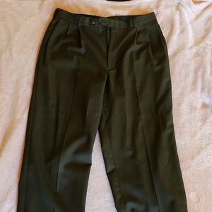 Green Straight Leg Pants